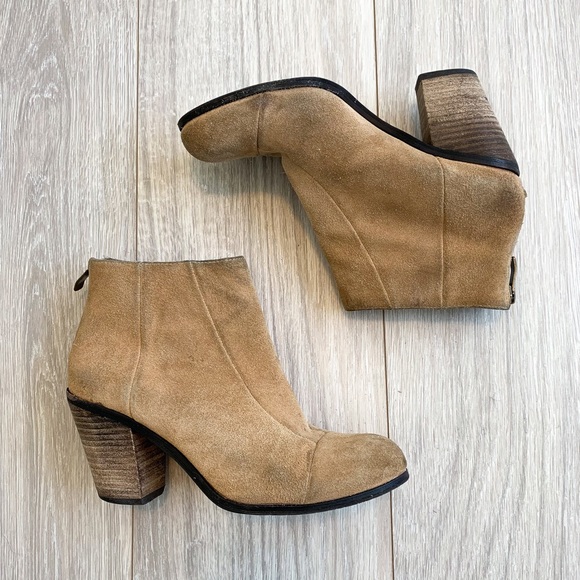 Vince Camuto Shoes - Vince Camuto Tan Suede Ankle Bootie